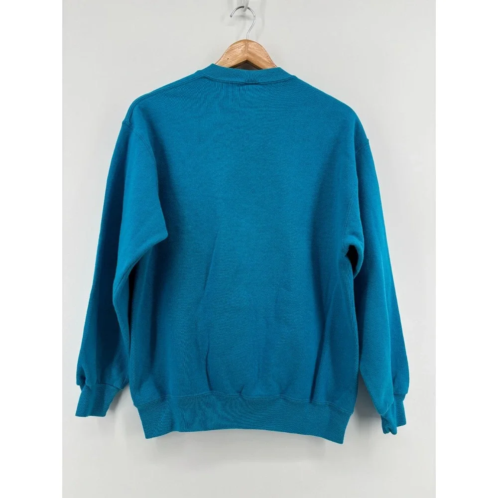 Vintage 1994 Kentucky Derby 120 Sweatshirt Mens Teal Graphic Crewneck Pullover M